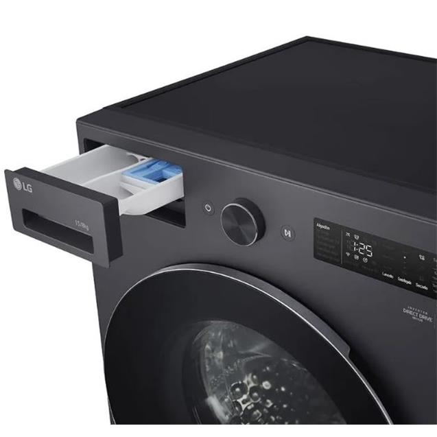 Lavasecarropas LG Inverter Direct Drive 15/8kg Gris (WD15EGNTSPG)