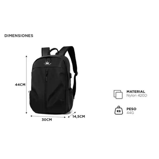 Mochila Gadnic South Port Nylon Portanotebook C/Usb (MOCH0560)