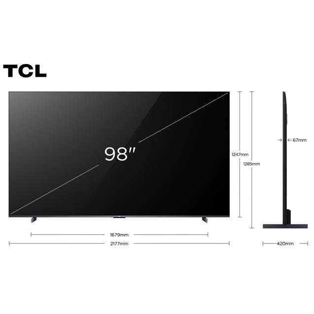 Smart Tv Tcl Qled 98 "Uhd Google Tv-Rv (98P8K)