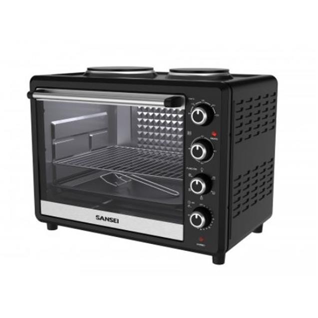 Horno Eléctrico C/Anafe Sansei 63 Lts Convección (HGCSA6324AUAPI)