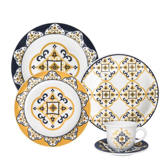 Set Platos Oxford Sao Luis 30 Piezas (J164.6779)