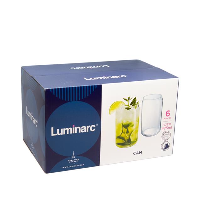 Set Vaso Luminarc Can 476cc X6 Unidades (V3331)