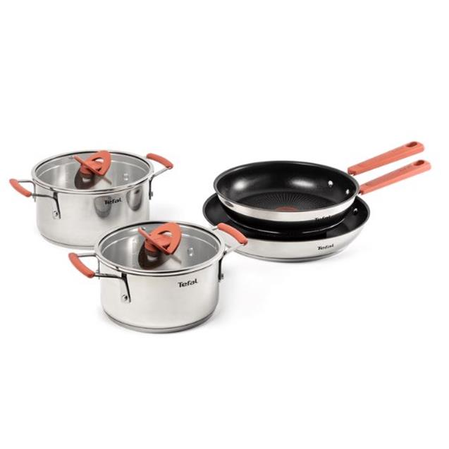 Set T-Fal Optispace 6 Piezas Inox (114427)