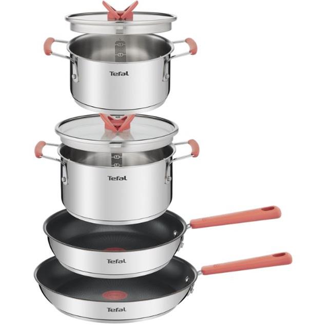 Set T-Fal Optispace 6 Piezas Inox (114427)