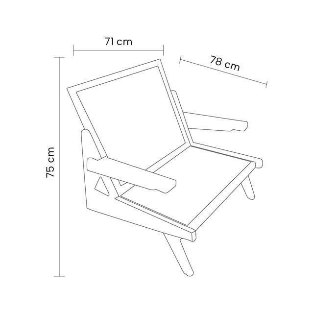 Sillón Zendi Lipatti Madera Negra