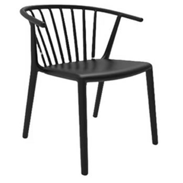 Silla Ego Design Polipropileno Negro (251815890)