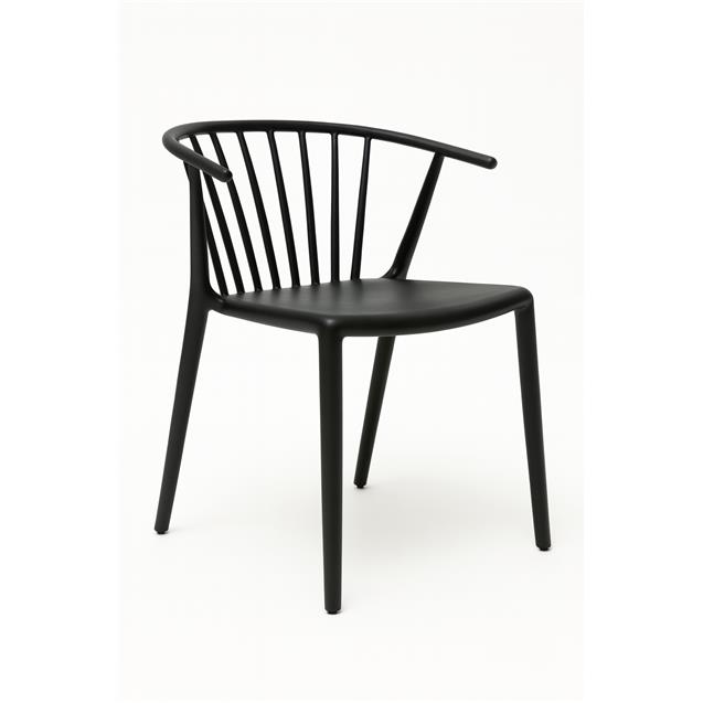 Silla Ego Design Polipropileno Negro (251815890)