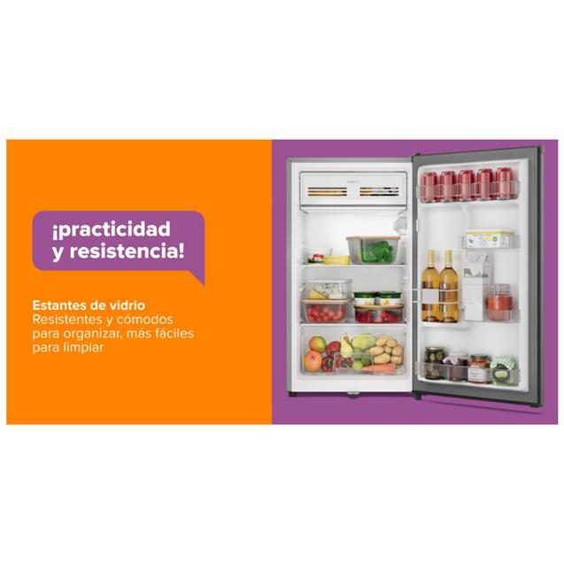 Heladera Gafa Minibar C/Freezer  90 Lts Plateada (HGFM90P)