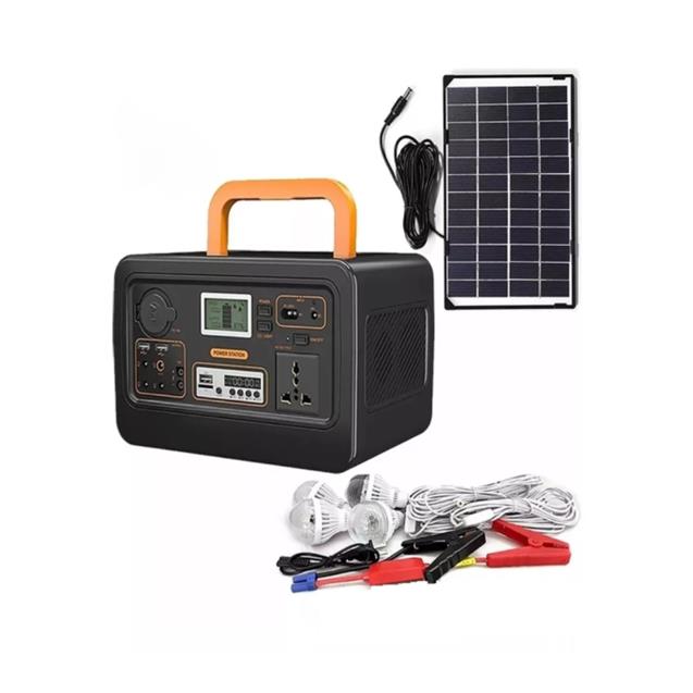 Generador E-Cologica Solar + Panel Solar Portátil Con Accesorios (SE12)