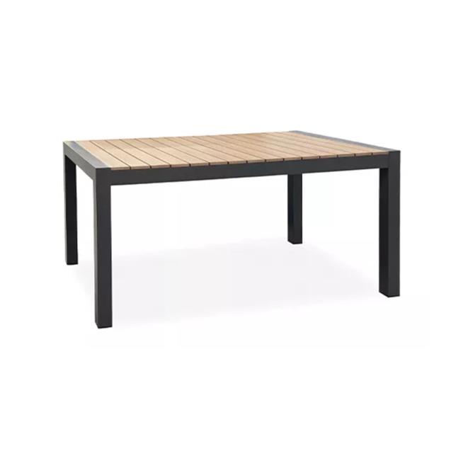 Juego De Jardín Utile 9 Piezas Aluminio Y Madera Apolo (21713)