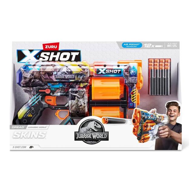 Juguete X-Shot Skins Dread Jurassic 12 (GULL 36754)