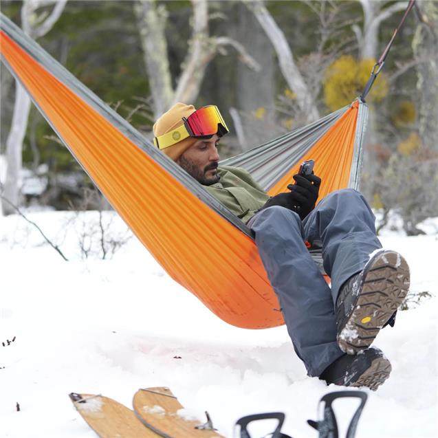 Hamaca Camping Origami Ultraligth Pocket Naranja/Gris