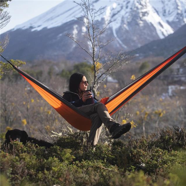 Hamaca Camping Origami Ultraligth Pocket Naranja/Gris