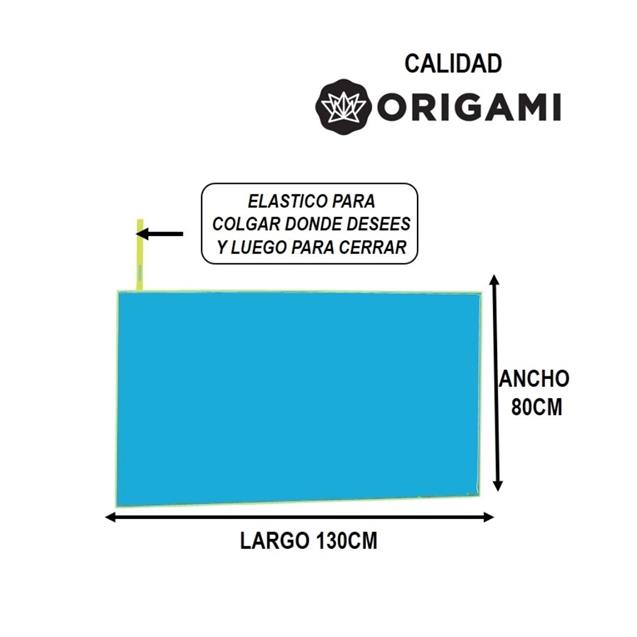 Toallón Origami Microfibra Talle M (80 X 130) Liso Apple/Pie