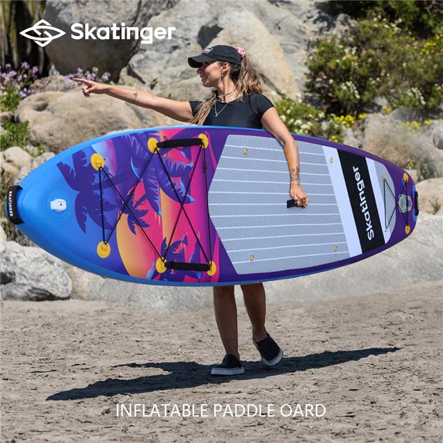 Tabla Stand Up Origami Sunset 335x83x15 Cm Hasta 150 Kg Quilla Us Box - Bolso C/Accesorios