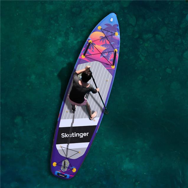 Tabla Stand Up Origami Sunset 335x83x15 Cm Hasta 150 Kg Quilla Us Box - Bolso C/Accesorios