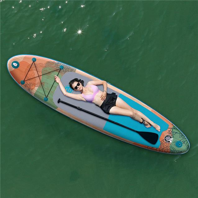 Tabla Stand Up Origami Sylvie 307X81X15 Cm Hasta 120 Kg Quilla Encastre - Bolso C/Accesorios