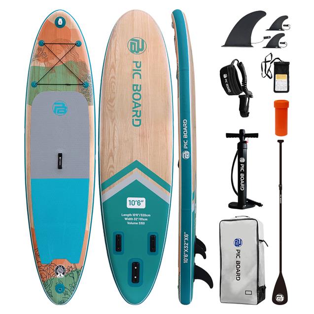 Tabla Stand Up Origami Sylvie 307X81X15 Cm Hasta 120 Kg Quilla Encastre - Bolso C/Accesorios