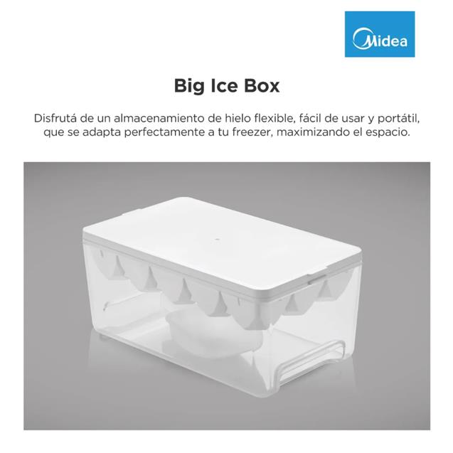 Heladera Midea Top Mount No Frost Inverter con freezer 412L Blanco (MDRT580)