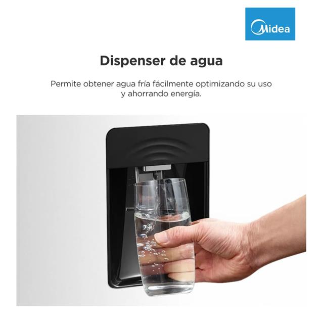 Heladera Midea Top Mount No Frost Inverter con freezer 412L Blanco (MDRT580)