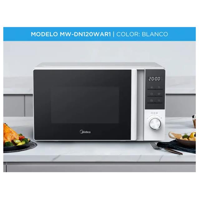Microondas Midea 20 Lts Digital Blanco (MWDN120WAR1)