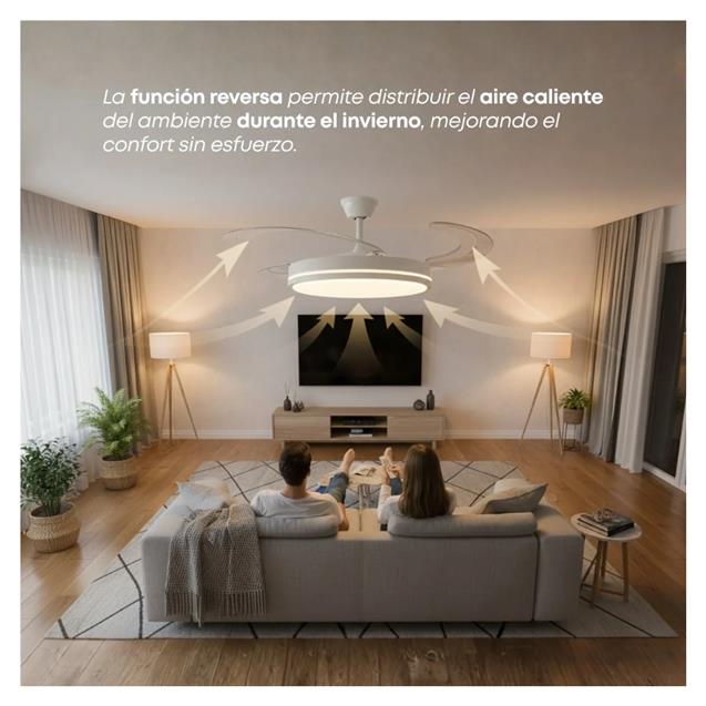 VENT. DE TECHO ABON GARDEN AGZ42300BL ZENTRA RETRACTIL BLANCO