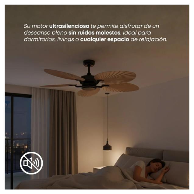 Ventilador De Techo Abon Garden Linea Zentra (AGZ 52 400 - NE CL)