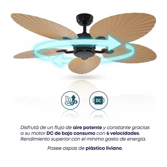 Ventilador De Techo Abon Garden Linea Zentra (AGZ 52 400 - NE CL)