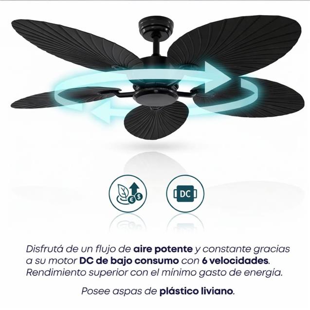 Ventilador De Techo Abon Garden Línea Zentra (AGZ 52 400 - NE)