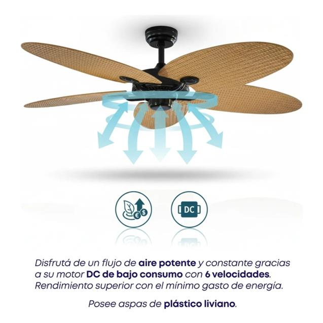 Ventilador De Techo Abon Garden Línea Zentra (AGZ 52 400 - NE OS)