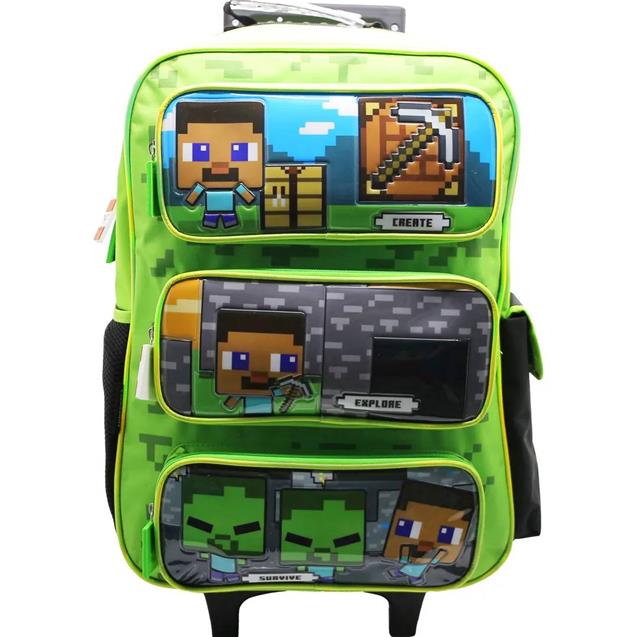 Mochila Minecraft 18" 23.5 Lts C/Carro  (GULL 309)