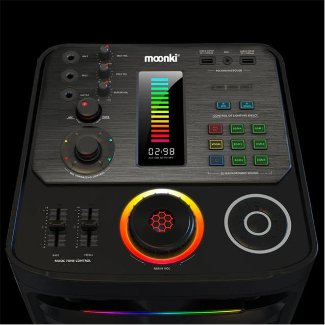 Torre De Sonido Moonki Sound Mw-T520 - 2x8" - 3000w/200w - Fm - Batería