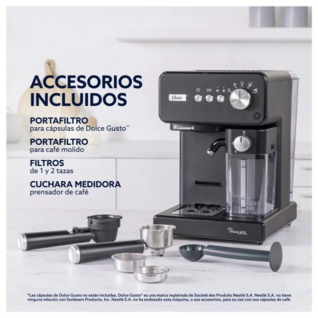 Cafetera Oster Express 15 Bares Black (EM6604BAR)