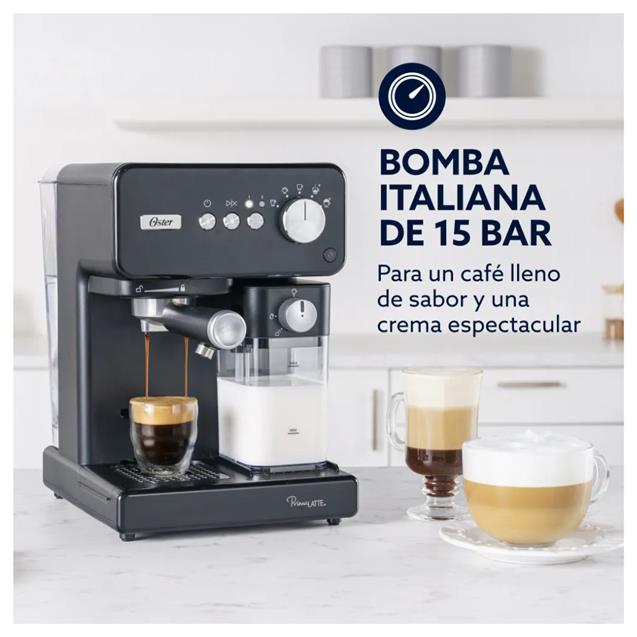 Cafetera Oster Express 15 Bares Black (EM6604BAR)