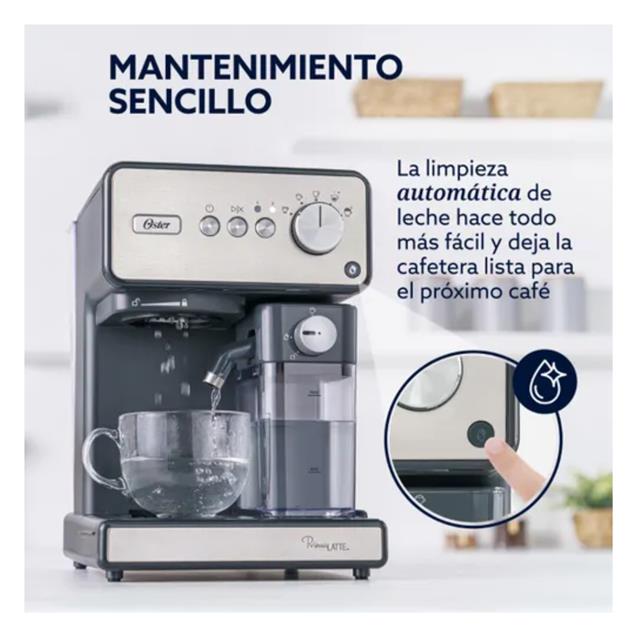 Cafetera Oster Express 15 Bares Silver (EM6604SAR)