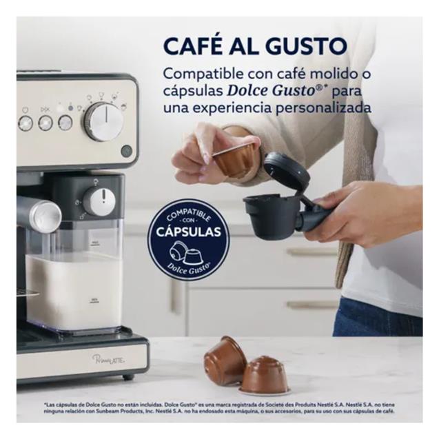 Cafetera Oster Express 15 Bares Silver (EM6604SAR)