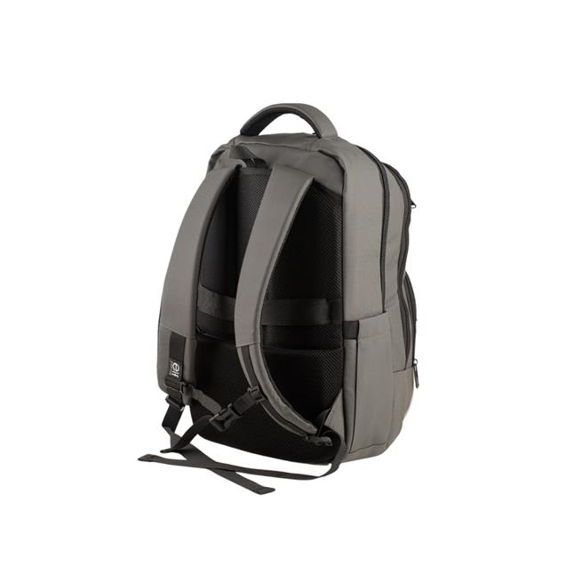 Mochila Elf Portanotebook Impermeable Usb Gris (3723B)