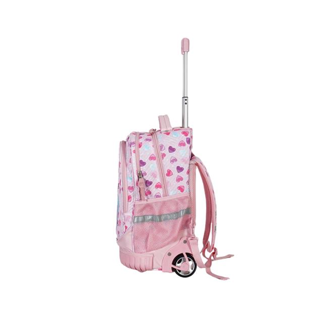 Mochila Elf Con Carro Rosa (6467A)