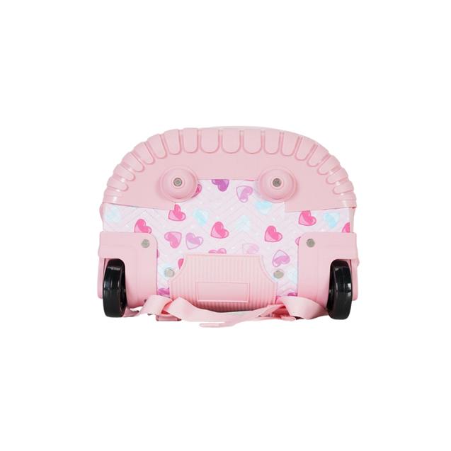 Mochila Elf Con Carro Rosa (6467A)