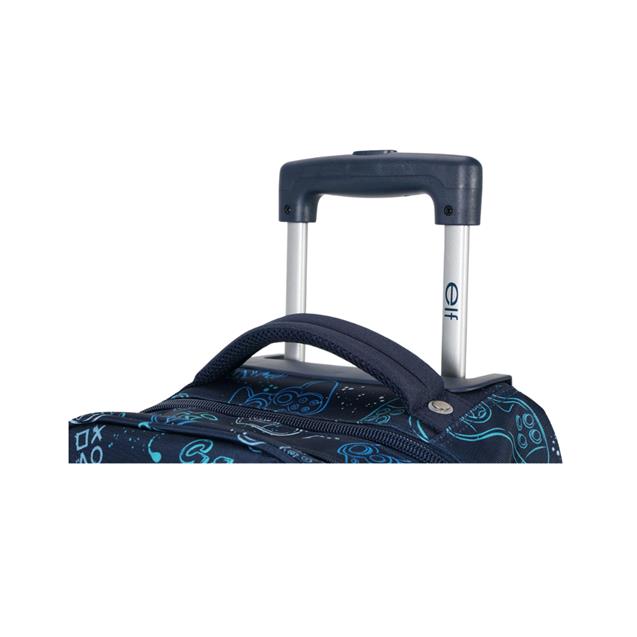 Mochila Elf Con Carro Azul (6467B)