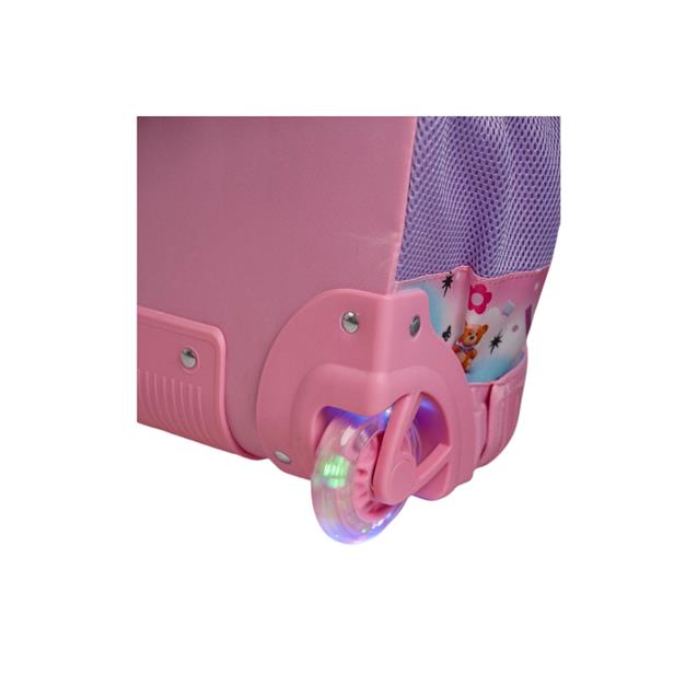 Mochila Elf Con Carro Rosa (6468B)