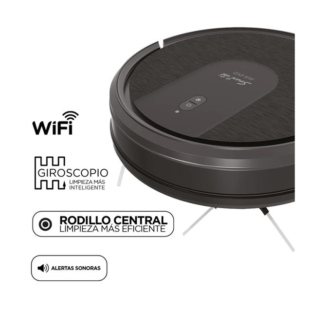Aspiradora Smartek Ava Evolution Wi-Fi Robot 3en1