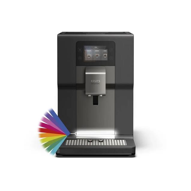 Cafetera Krups Super Auto Intuition Preference 15 Bares Touch + Lechero (EA875U10)
