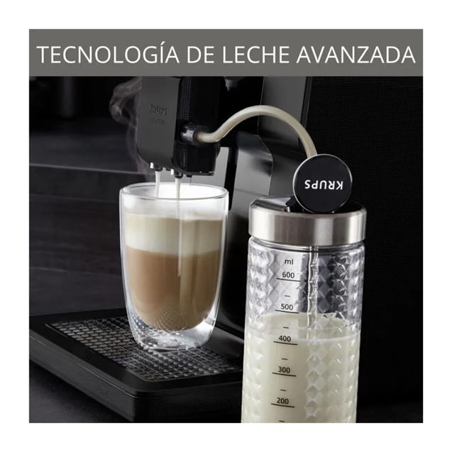 Cafetera Krups Super Auto Intuition Preference 15 Bares Touch + Lechero (EA875U10)