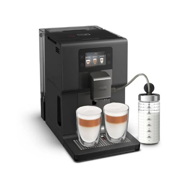 Cafetera Krups Super Auto Intuition Preference 15 Bares Touch + Lechero (EA875U10)