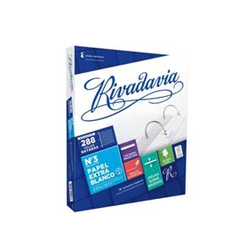 Repuesto Rivadavia Rayado c/Banda x 288 Hojas