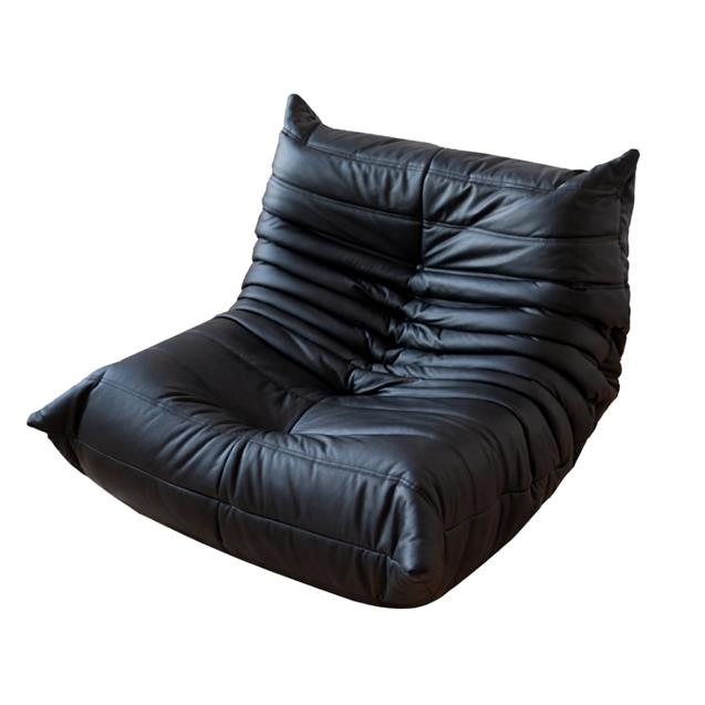 Sofá Togo Compresión Chenille Negro (33533324)