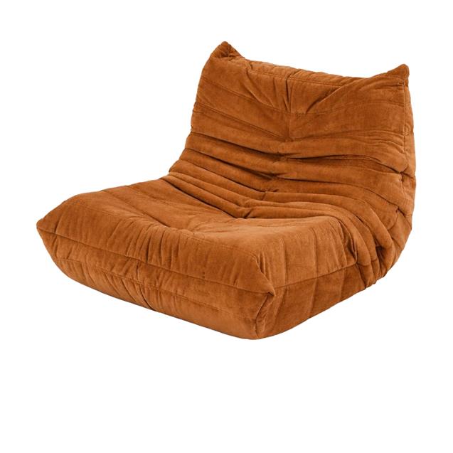 Sofá Togo compresión Chenille Marrón (33533310)