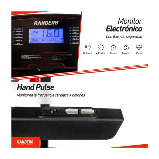 Cinta Motorizada Randers 16km/H 110 Kg  (ARG-466)