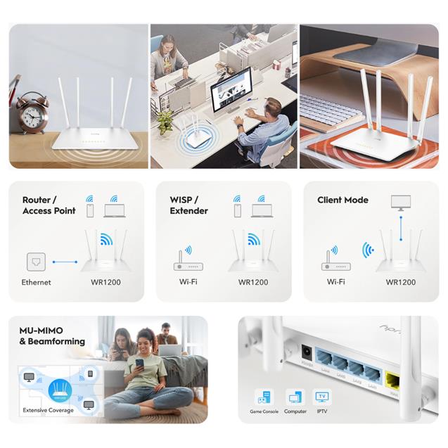 Router AC1200 Cudy WI-FI (WR1200)